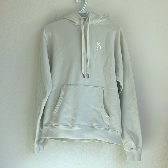 NEW Spiritual Gangster Cream Monogram Classic Hoodie